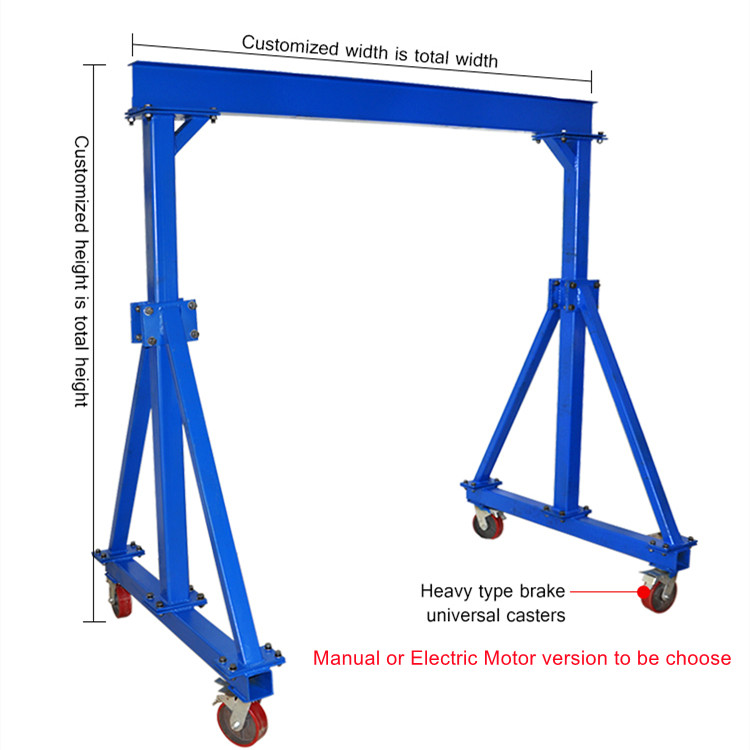 Customized mobile crane 120 ton Adjustable Height Lifting Gantry Crane