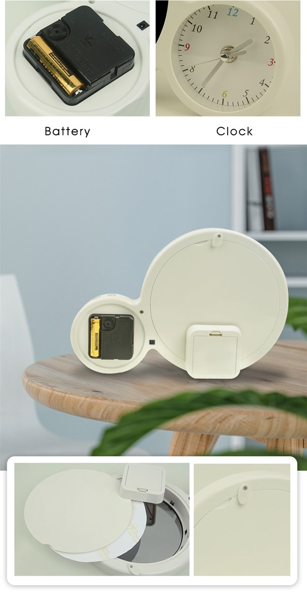 Makeup Mirror Magic Photo Frame with Clock