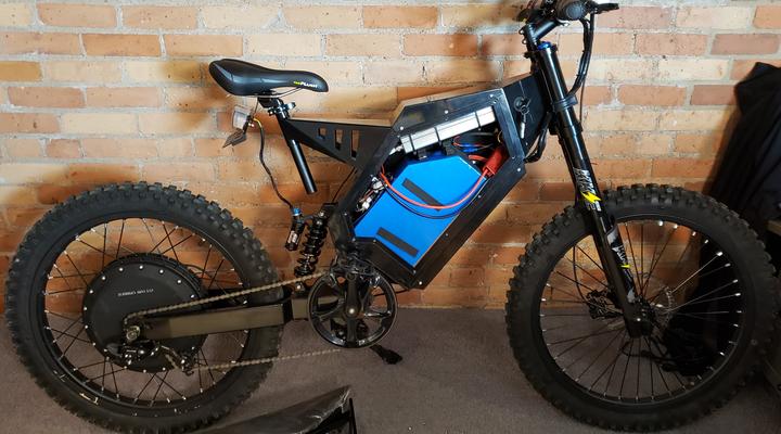 72V 8000W 65MPH OFFROAD ELECTRIC BIKE in stock