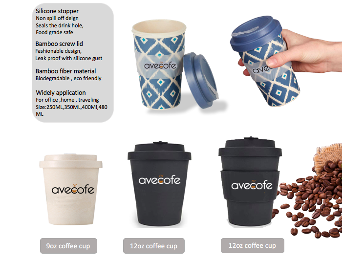 factory custom logo eco travel bamboo fiber coffee cup reusable 8oz 12oz 14oz 16oz biodegradable for promotional factory custom logo eco travel bamboo fiber coffee cup reusable 8oz 12oz 14oz 16oz biodegradable for promotional