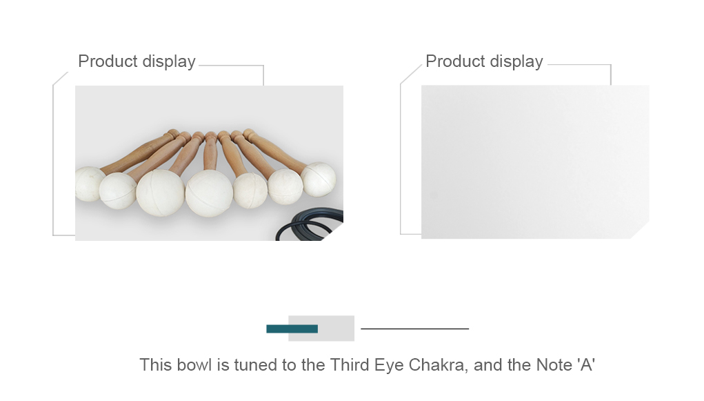 Frosted A Third eye Chakra Quartz Crystal Singing Bowl 8 inch