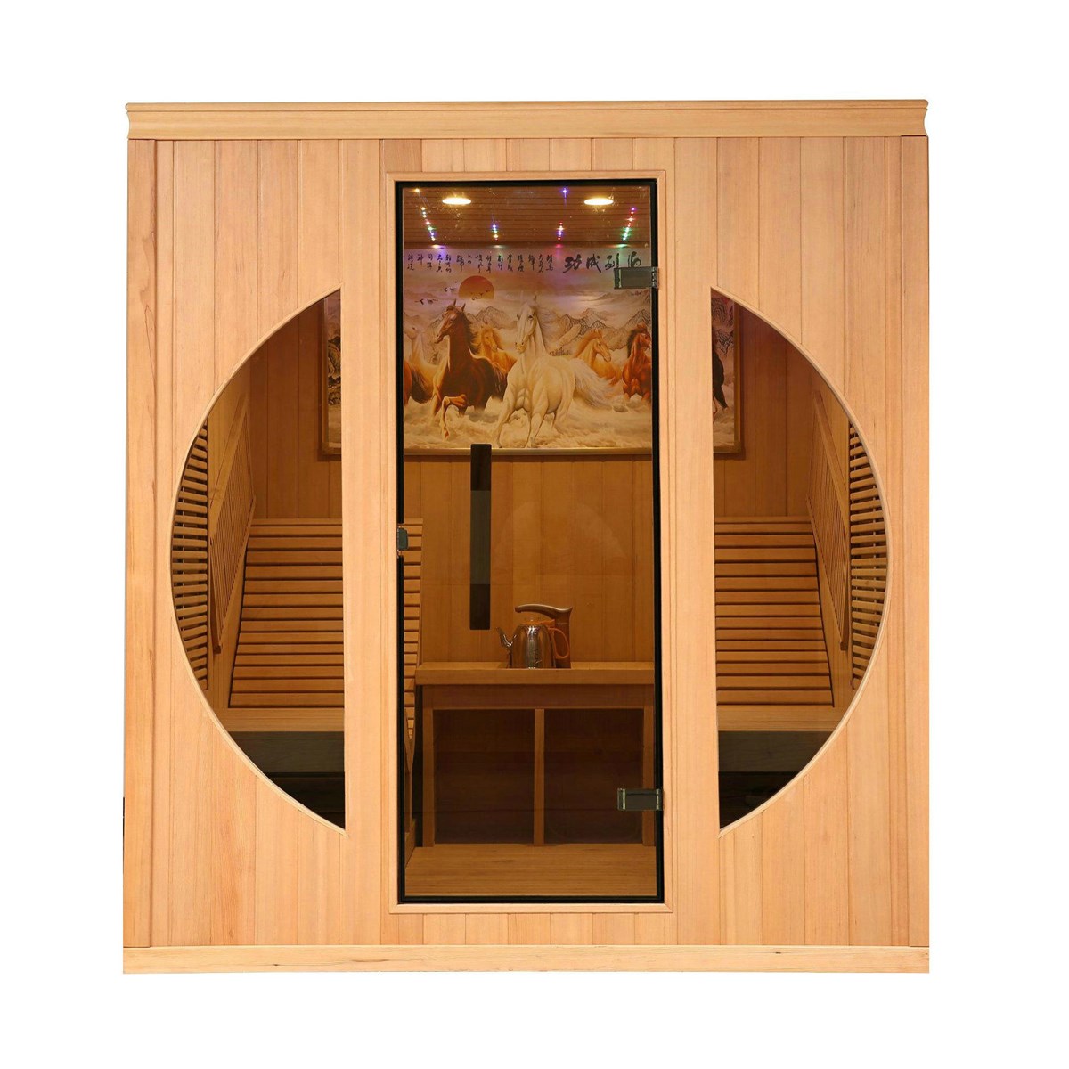 Factory Sell Infrared Dry Heat Relax Sauna with Lounger