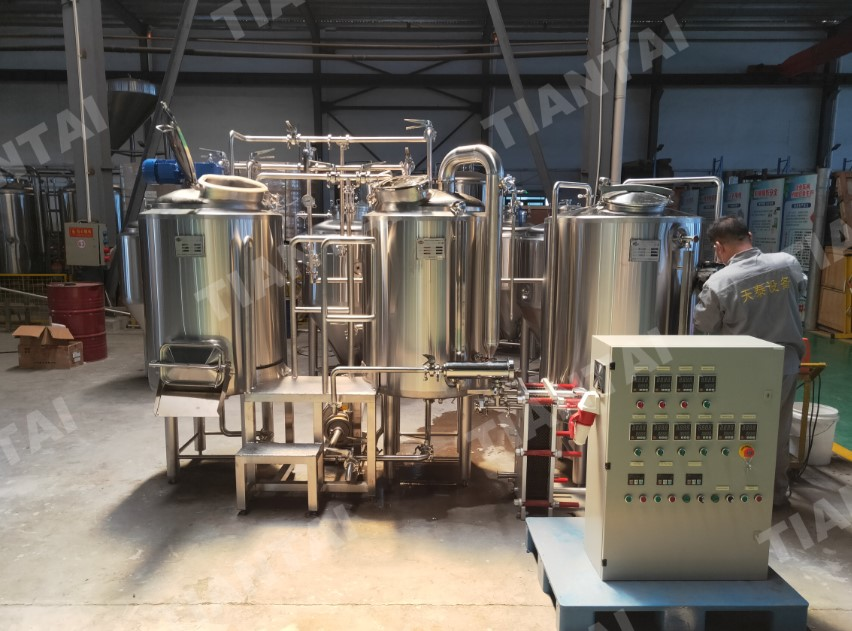 200L 2hl Electric heated 2 vessel small mini beer brewery equipment with CE ISO certificate