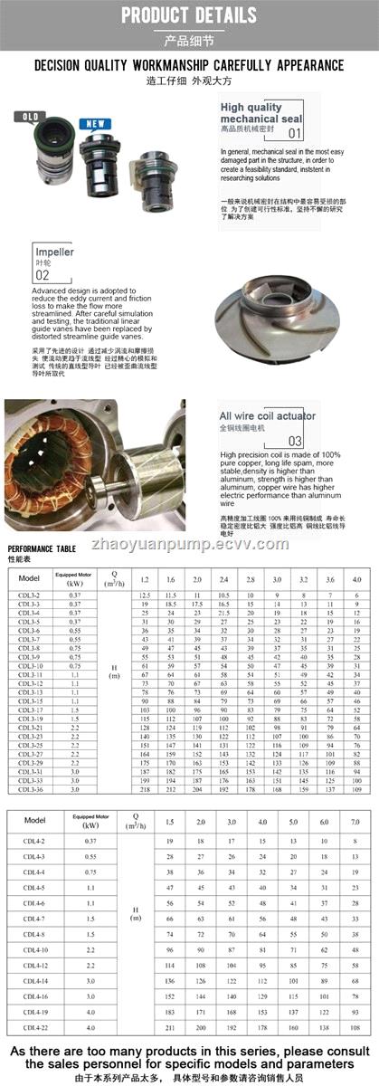 ZHAOYUAN aisin gmb silent fresh water inline shear Pump