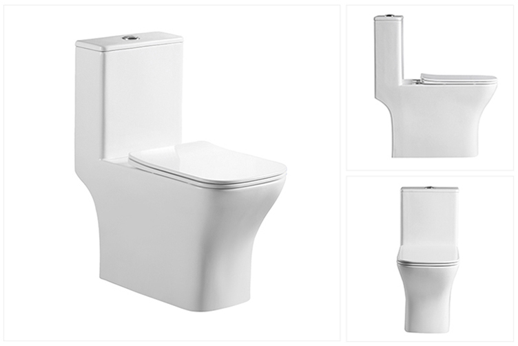 design ceramic bathroom toilet commode square rimless flush wc p trap sanitary one piece toilets