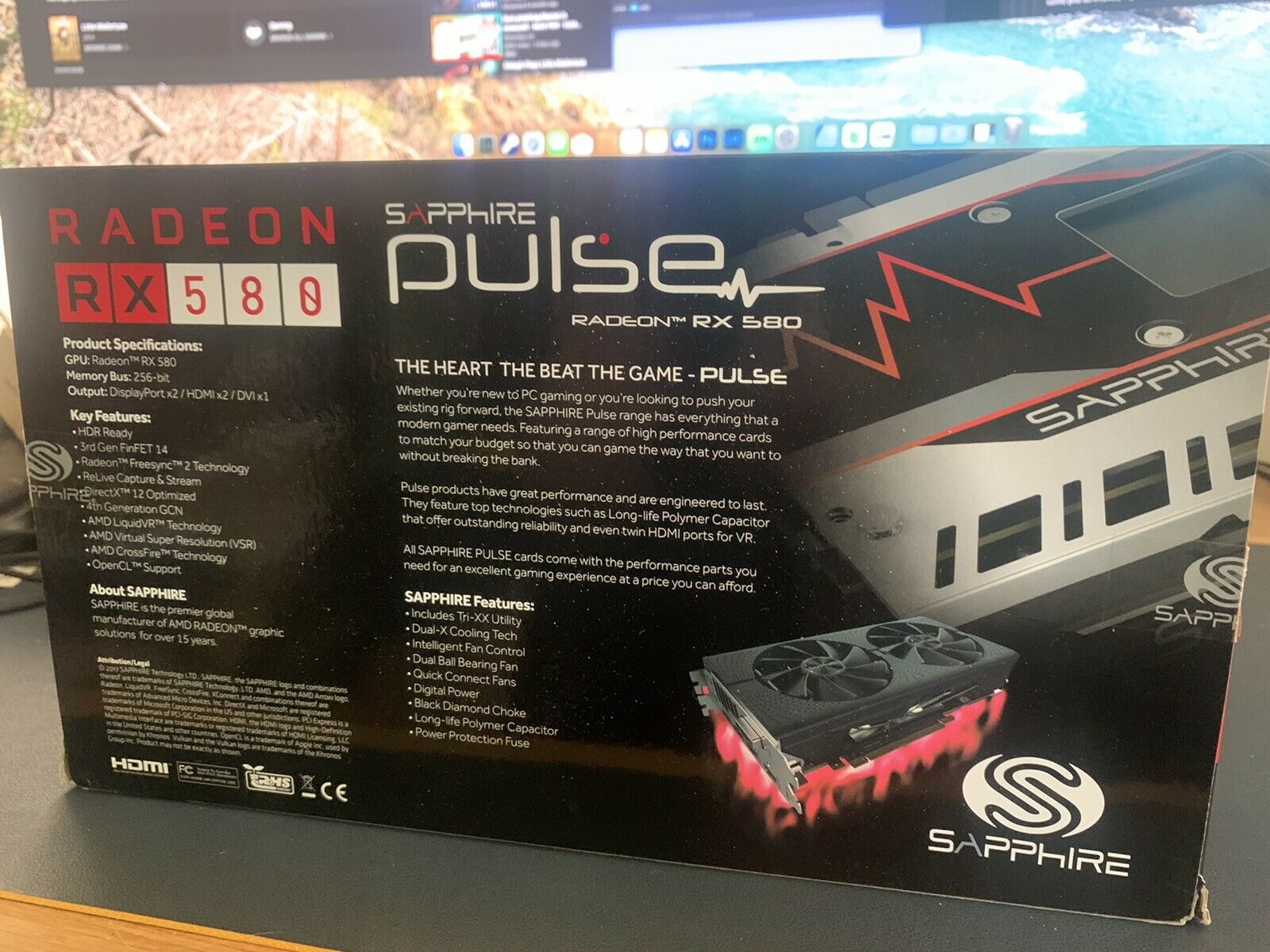 SAPPHIRE Radeon Pulse RX 580 8GB GDDR5