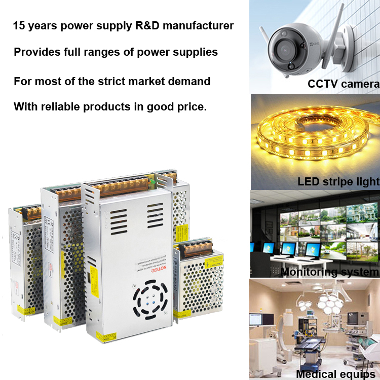 360W ACDC Audio Switching module power supplies SMPS 24V 15A power supply for LED strip lighting