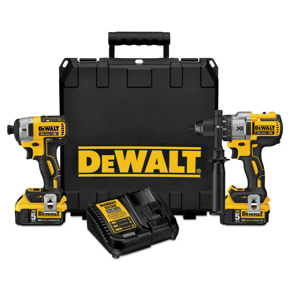 DEWALT DCK299P2 2Tool Combo Kit XR 20V MAX HammerDrill ImpactDriver Kit New