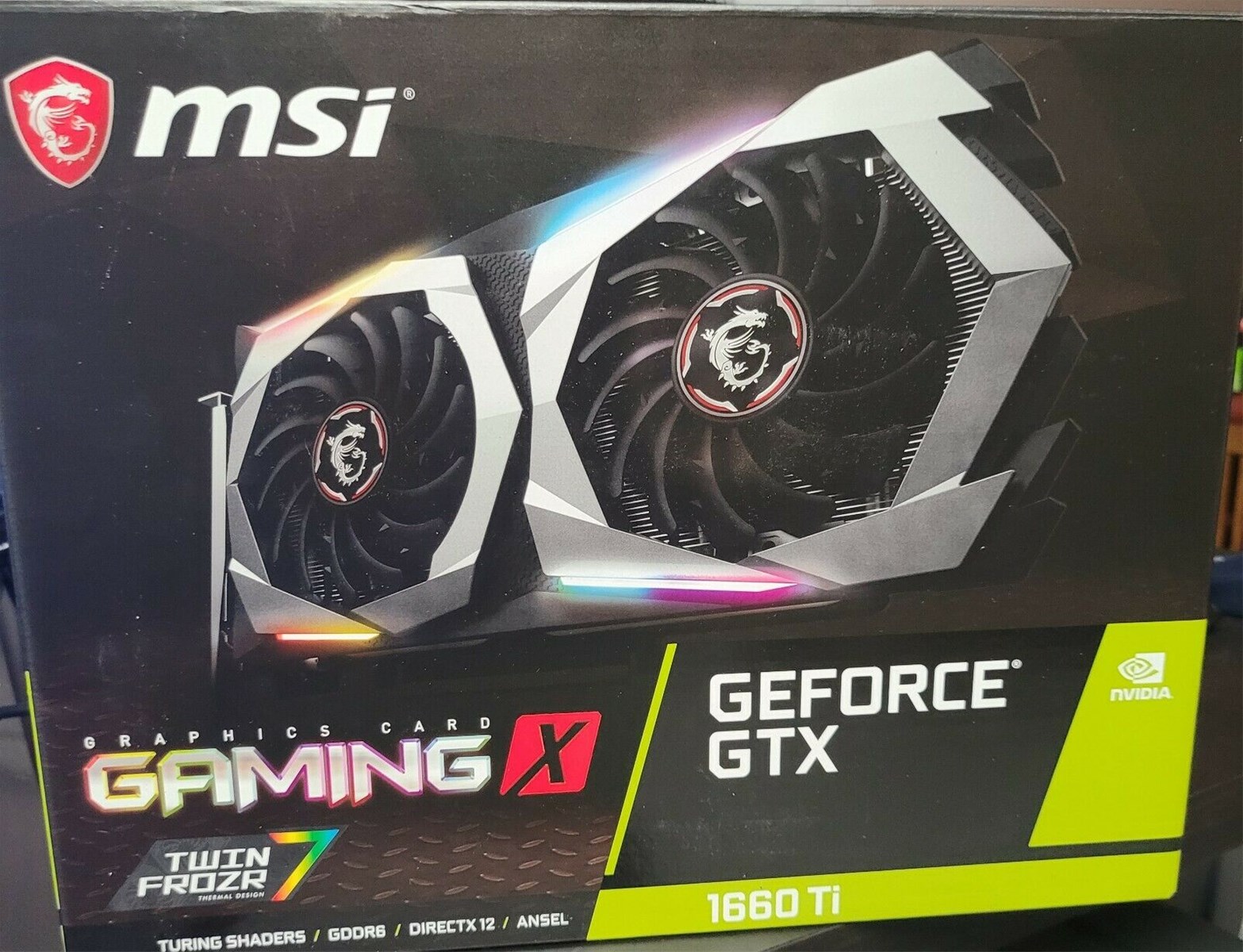 MSI G1660TGX6 GeForce GTX 1660 TI 6GB GDDR6 Gaming X Graphics Card