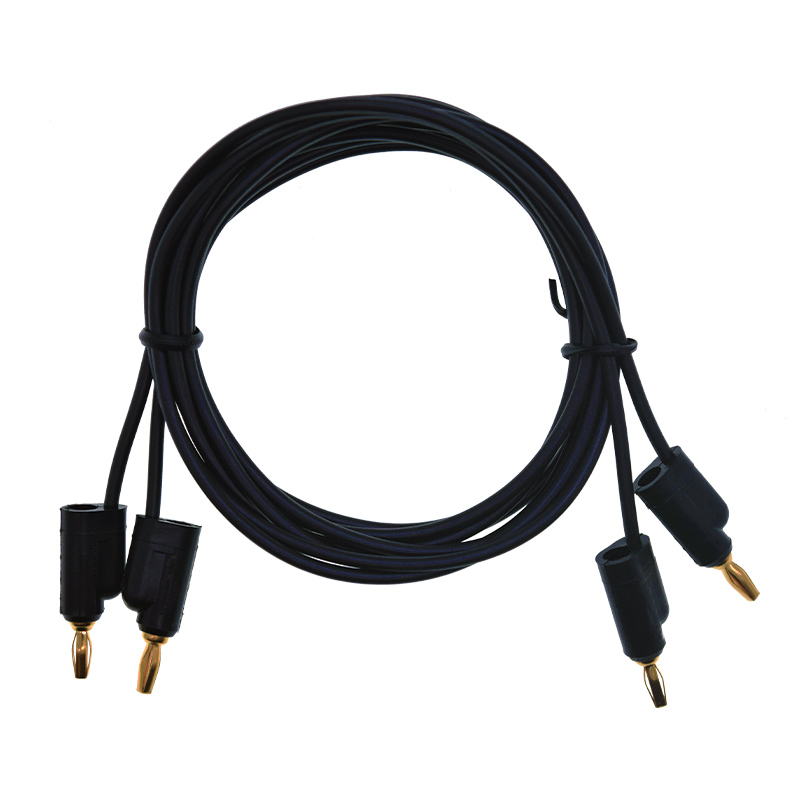 5pcs Test Leads 5Color GoldPlated Mini 2mm Banana Plug Connector Cable 50cm MM For Test Instrument Mete
