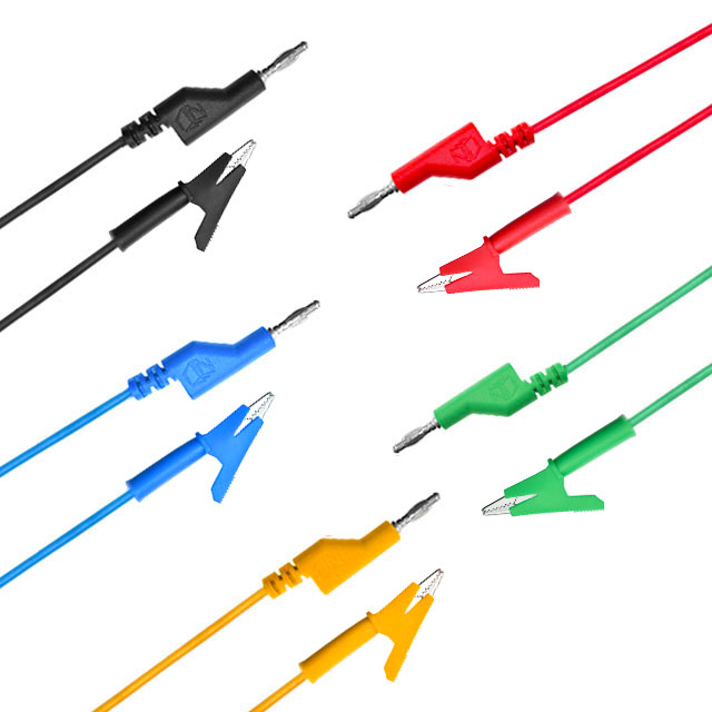 NUELEAD 4mm Banana Plug To Alligator Clip Test Lead Wire Cable