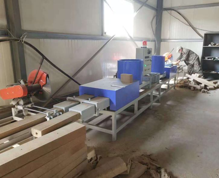 Wood Sawdust Chips Block Extruder Hot Press Machine