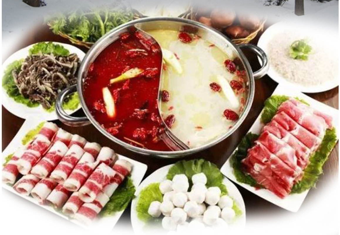 Hot Pot Stainless Steel Antiside Octagonal Simmered Twopot Soup Pot Induction Cooker