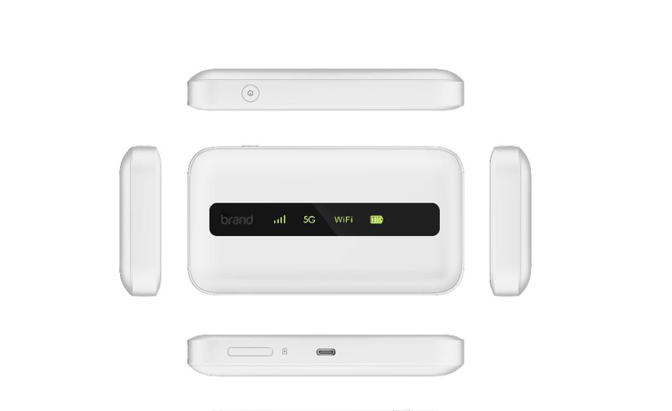 Wavetel WNM800WNM800 Pro is a portable 5G WiFi 6 Hotspot MiFi