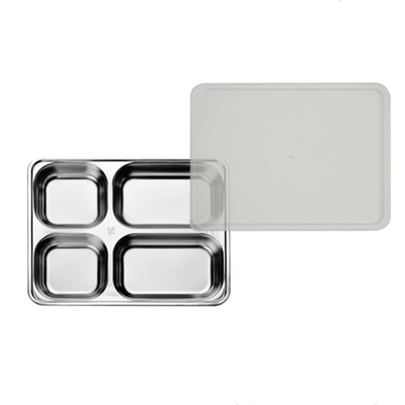 100 Stainless Steel 3 In 1 Three Compartment Divided Dinner Plate