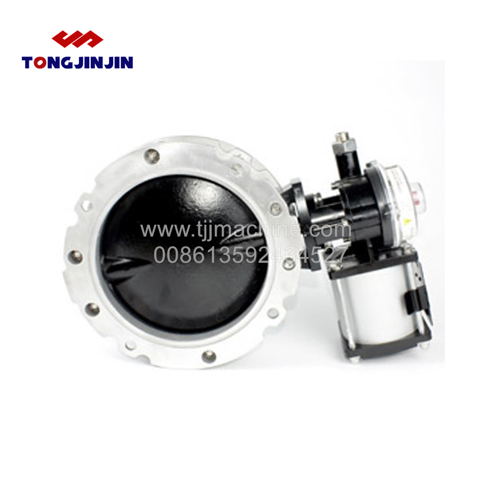 V2FS200 DN200 dust pneumatic butterfly valve aluminum valve