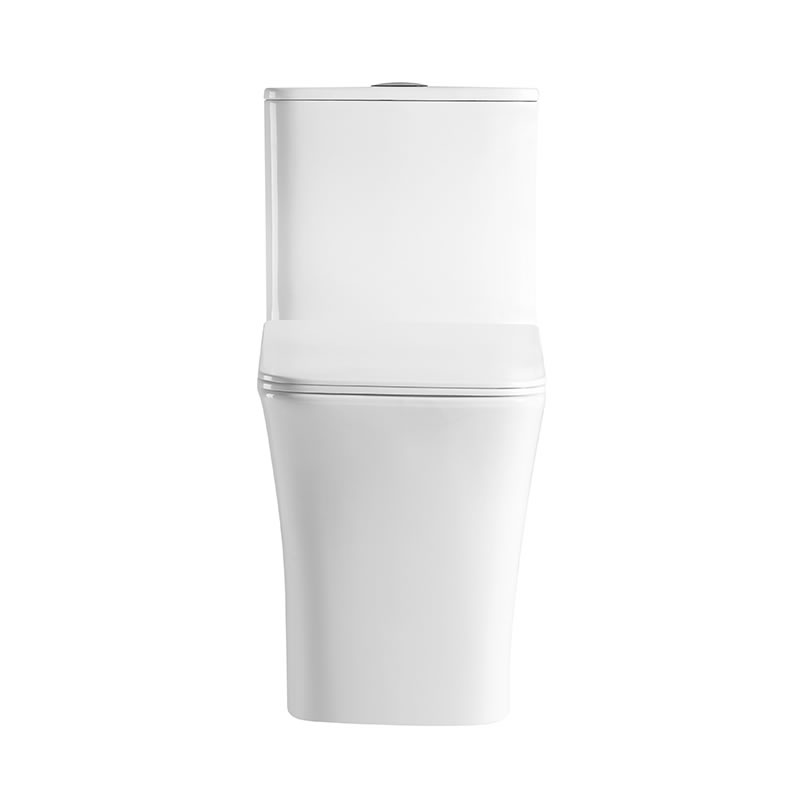 Modern square washdown rimless Ptrap wall mounted toilet for home bathroom