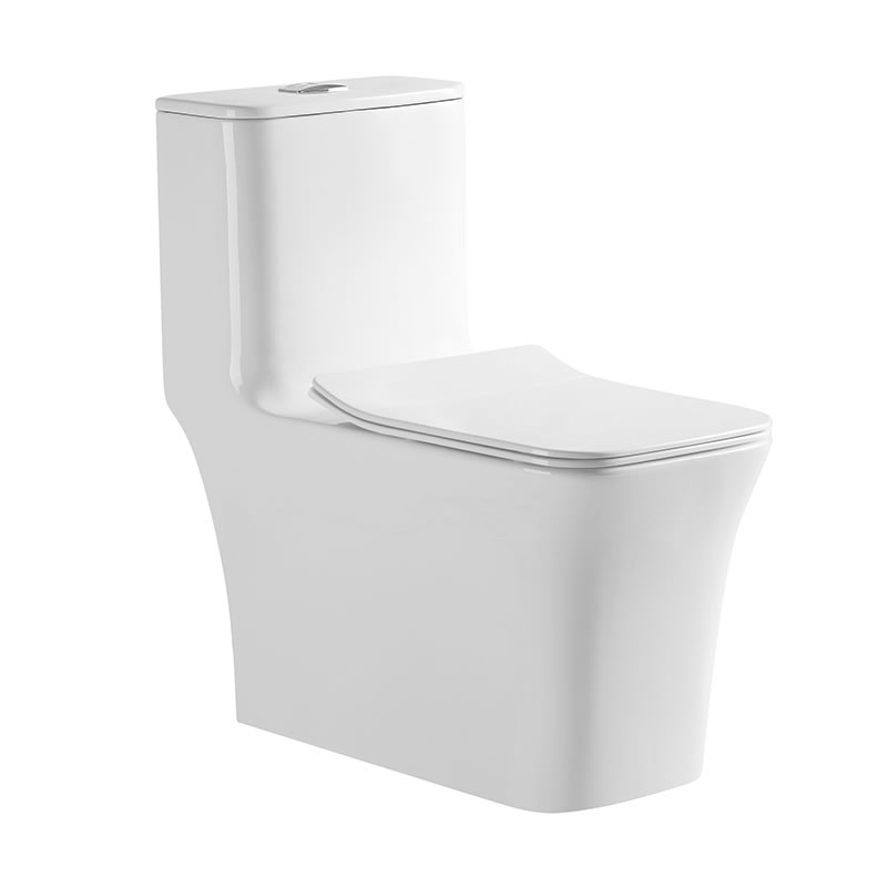 Modern square washdown rimless Ptrap wall mounted toilet for home bathroom