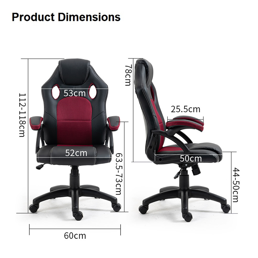 High Quality Ergonomic Comfortable Executive Manager Home Office Leather and Mesh Height Adjustable Swivel Office Chair