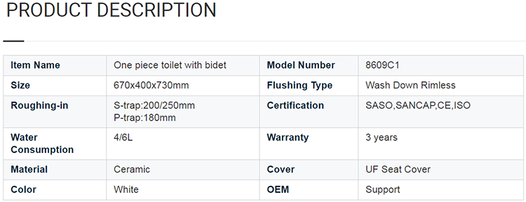 high quality sanitary ware ceramic washdown one piece bidet toilet wc for home bathroom