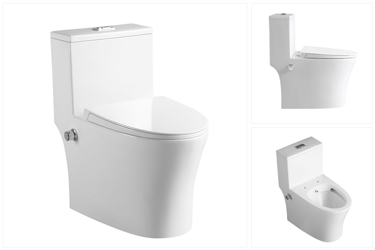 high quality sanitary ware ceramic washdown one piece bidet toilet wc for home bathroom