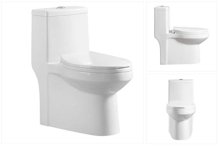 New design Sanitary ware Siphon onepiece toilet for India toilet 220mm roughin