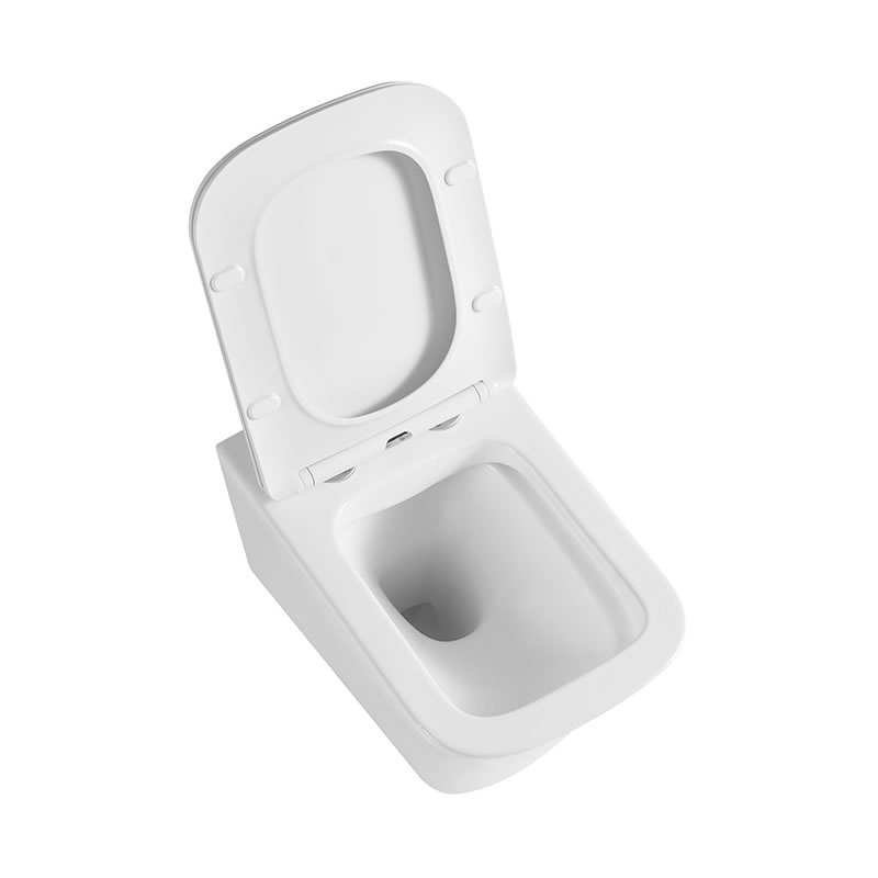 New white round sanitary ware rimless wall hanging toilet bowl for bathroom