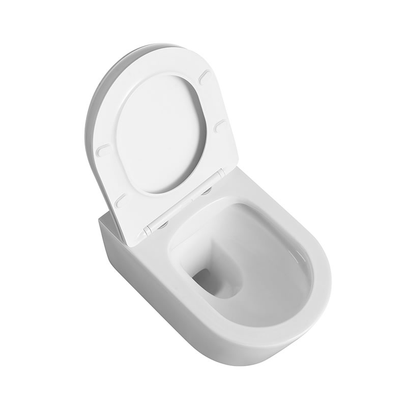 Popular Design White Ceramic Wall Hung Toilet Sanitary Ware Commode