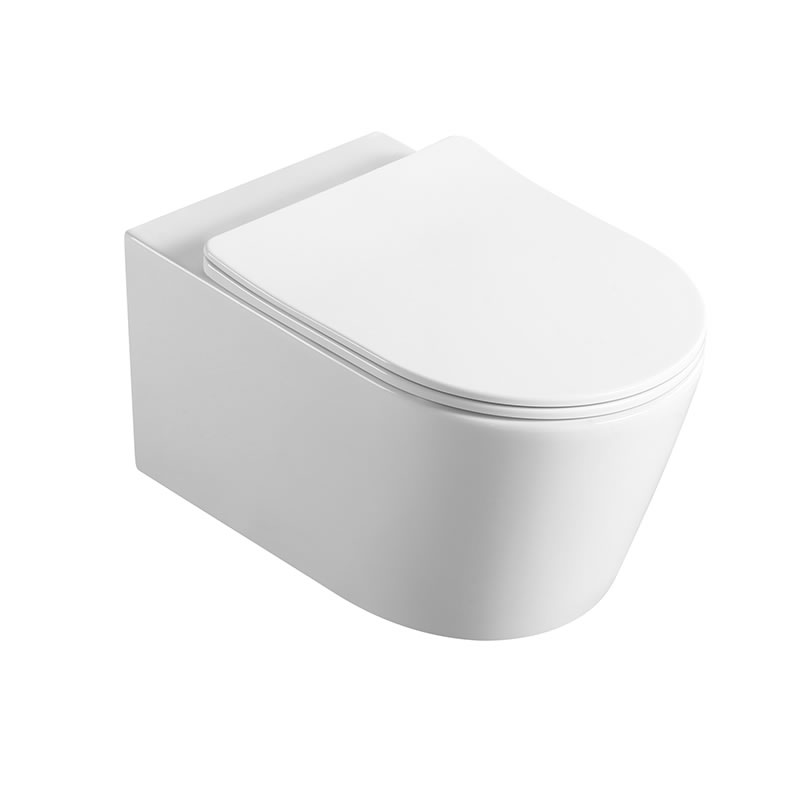 Popular Design White Ceramic Wall Hung Toilet Sanitary Ware Commode
