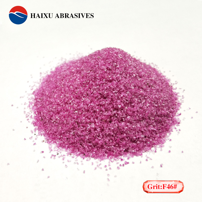 Pink aluminum oxide abrasive grit