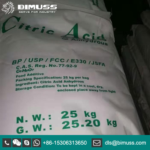 citric acid food grade CAS No 77929