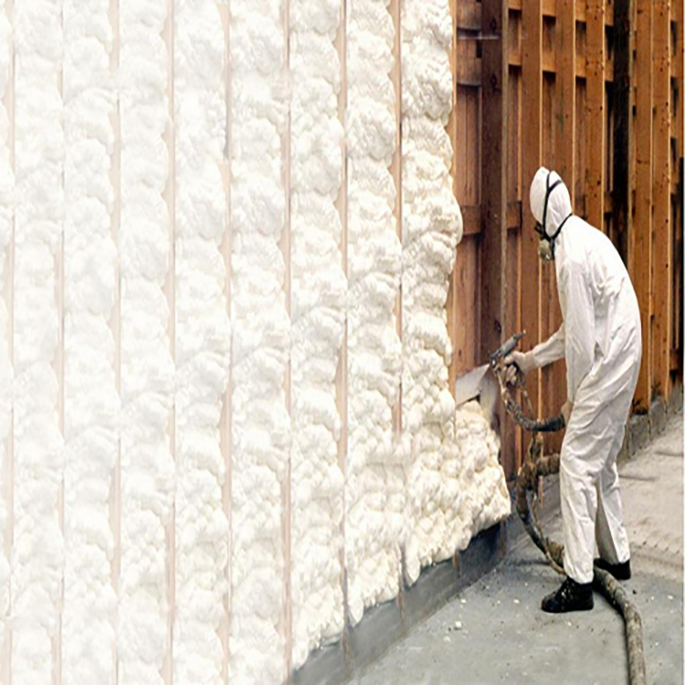 Doublecomponent Rigid Polyurethane Spray Foam Insulation Isocyanate MDI and Blended Polyol
