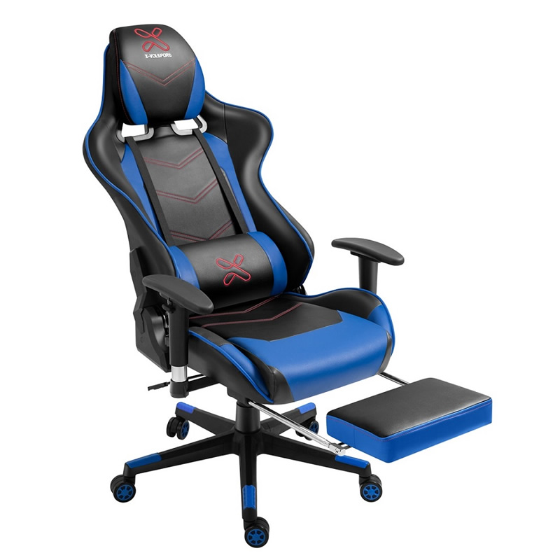 Cheap Modern Ergonomic Adjustable Armrest Racing Silla Swivel Gaming Seat Office Chair with Footrest and Massage Custom