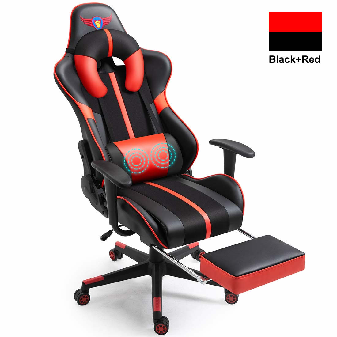 Wholesale Modern Luxury Ergonomic Computer Chaise Cadeira Gamer Armchair White and Black Gaming Chair