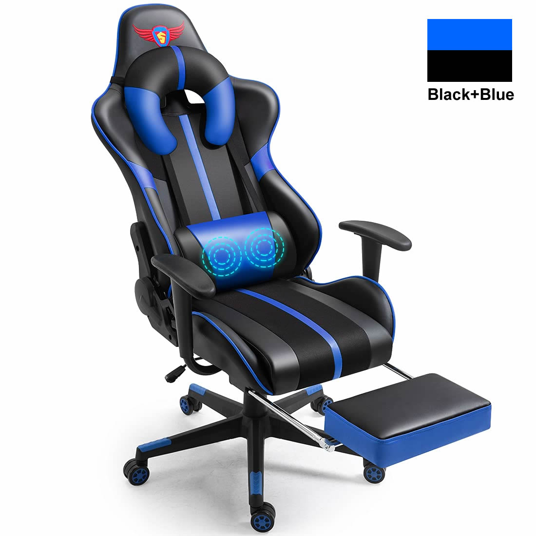 Wholesale Modern Luxury Ergonomic Computer Chaise Cadeira Gamer Armchair White and Black Gaming Chair