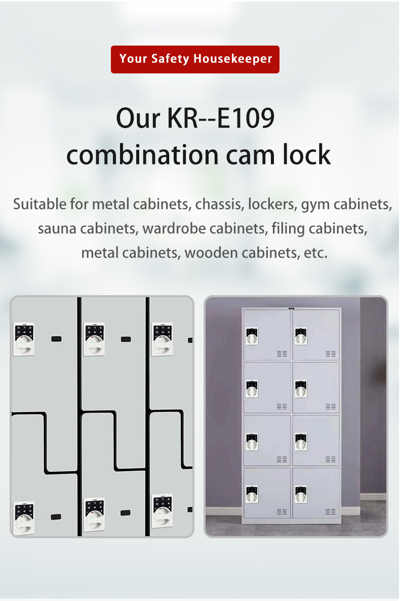 KERONG Embedded Electronic Digital Code Cabinet Latch Combination Cam Locker Lock