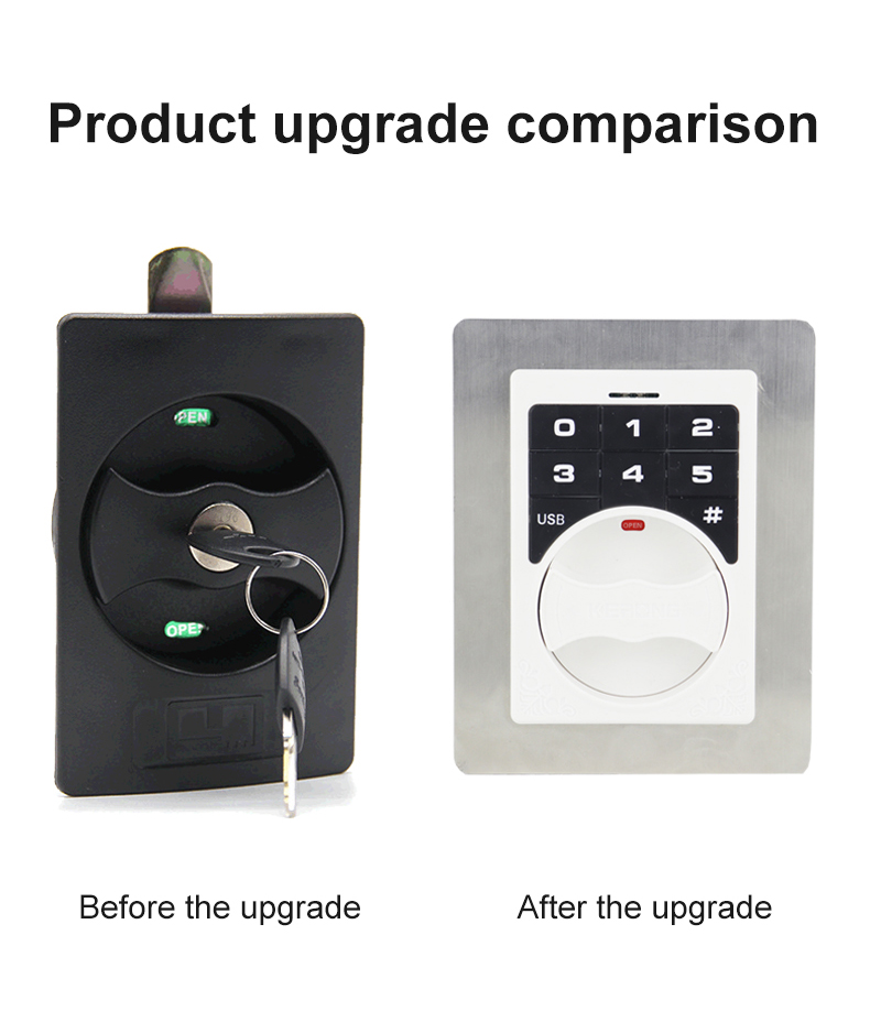 KERONG Embedded Electronic Digital Code Cabinet Latch Combination Cam Locker Lock