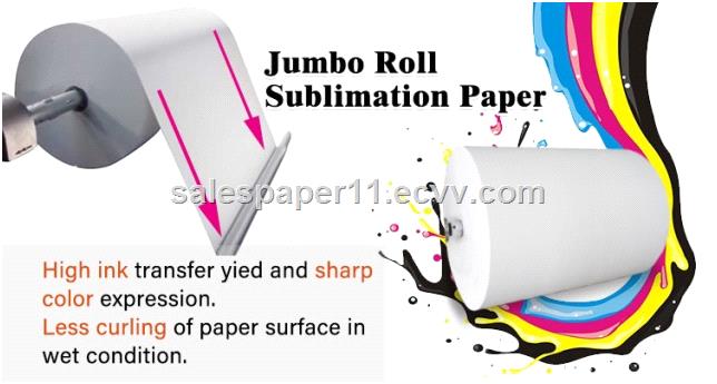 Jumbo Roll Sublimation Transfer Paper for High Speed Digital Printing