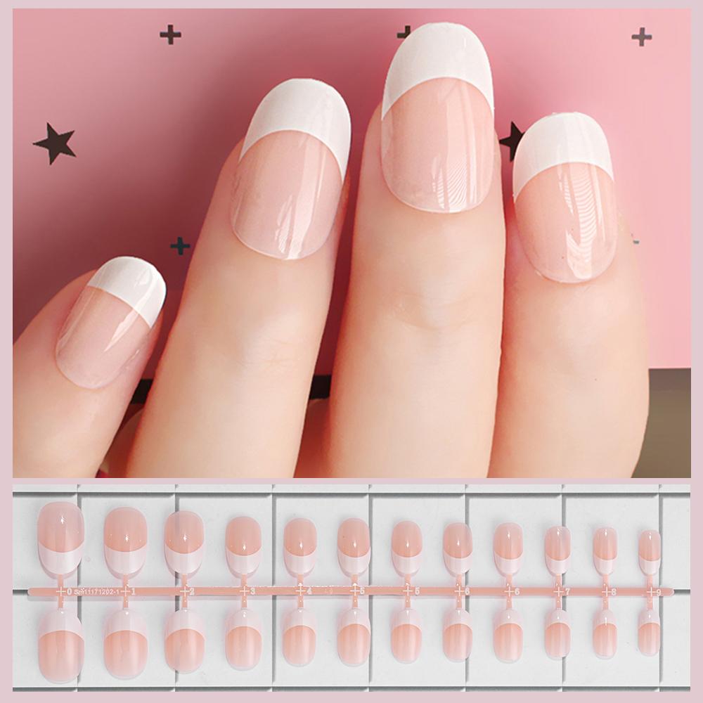 False Nail French Fake Nails Detachable tips Nail Extension Manicure Art