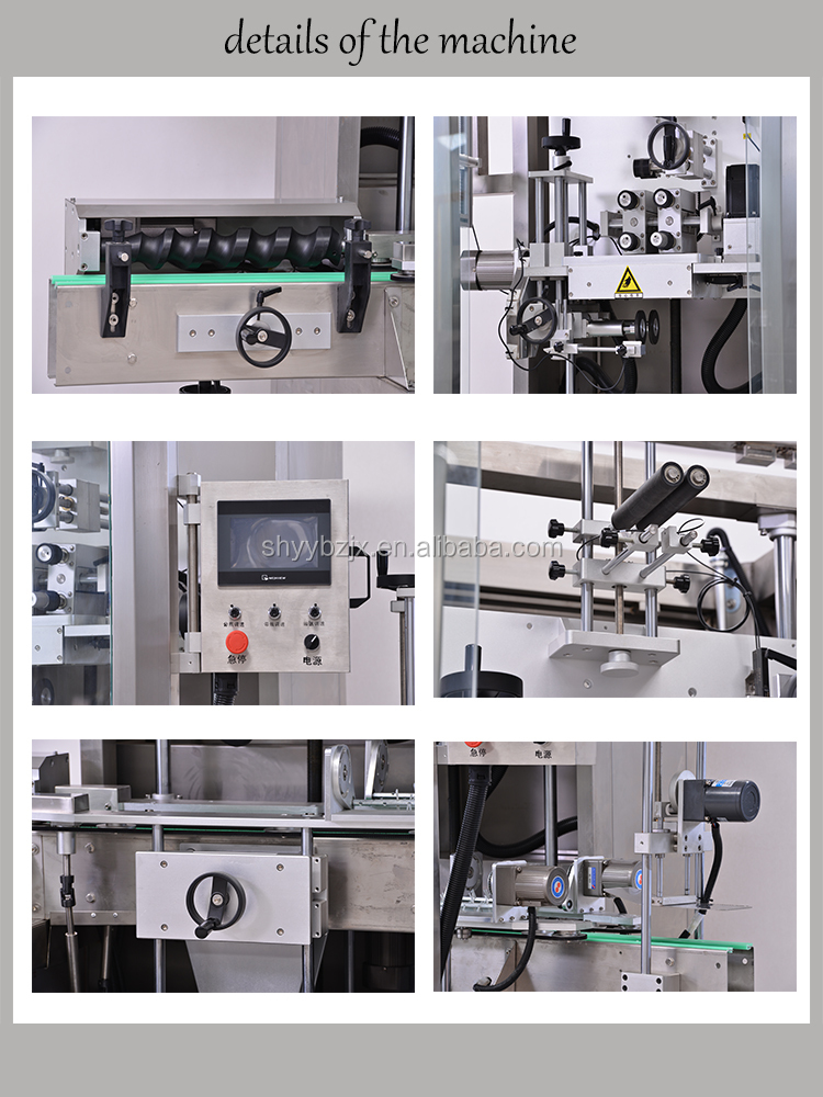 Automatic shrinking sleeve labeling machine bottle labeler wrapper label application machine etikettiermaschine