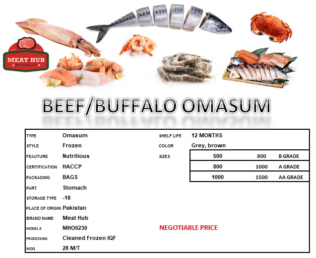 Dried and Salted BeefBuffalo Omasumoffals