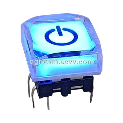 15mm x 15mm illuminated LED color broadcast style button