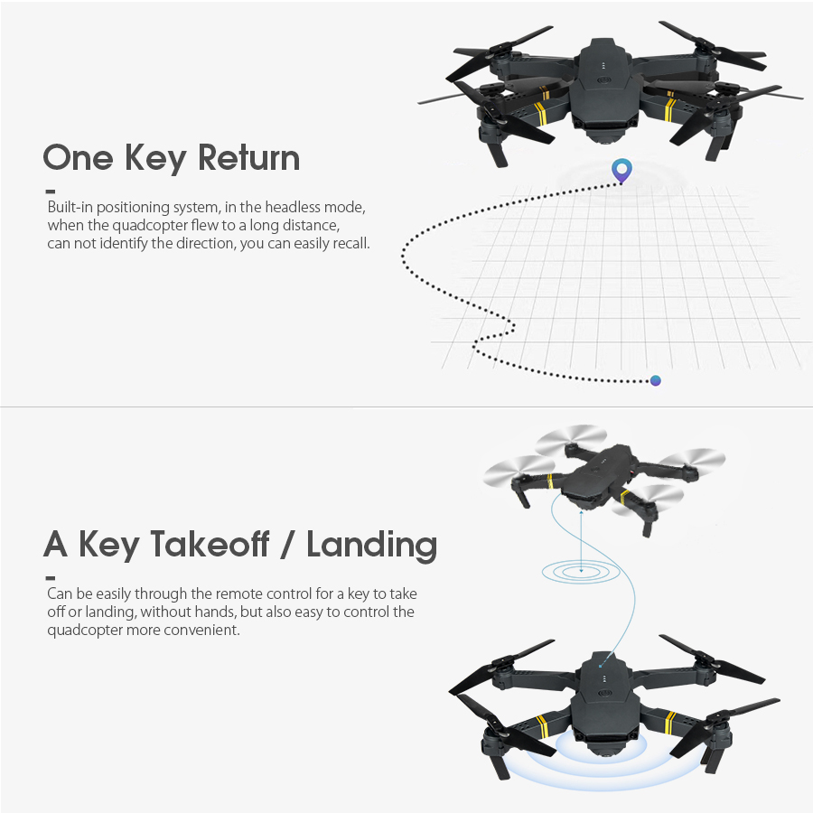 Hot sale E58 Mini Drone 4K Single Camera Headless Mode Aerial Photography Drone