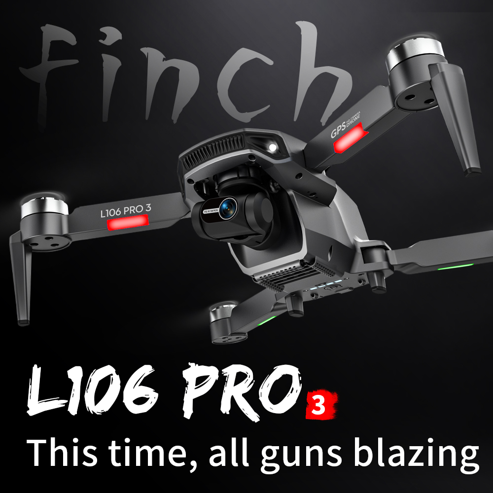 Professional L106PRO3 Drone 4K 3Axis Anti Shake 5G GPS Brushless Motor RC Drone