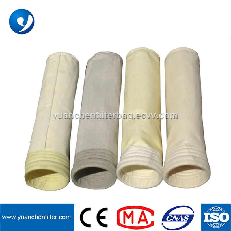 Polyester needle felt filter media 500 550 600GSM PE Dust collector filter bag for pulse jet dust bag filter