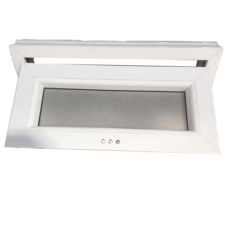Australia Standard PVC Top Hung Glass Waterproof Awning Window Swing Plastic Frame Awning Window
