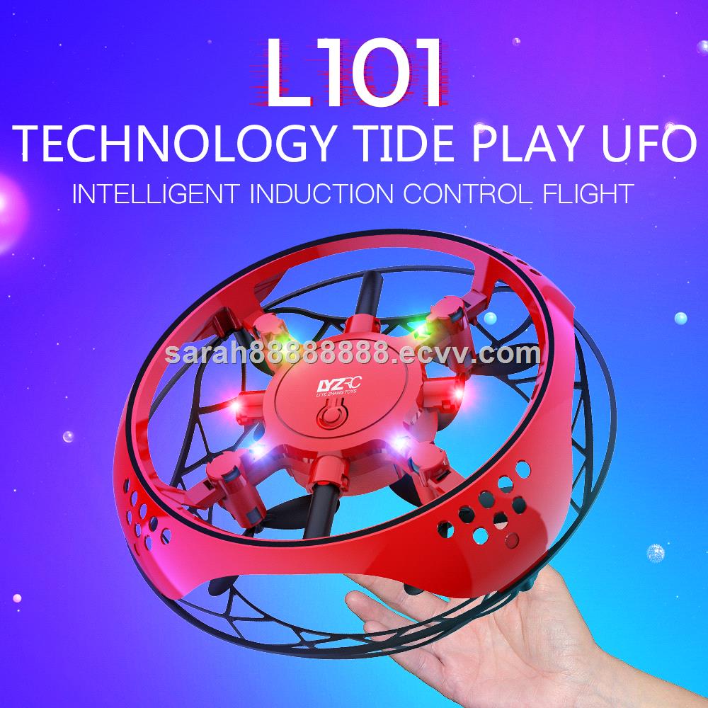 UFO L101 Drone Intelligent Sensing Quadcopter Colorful Light RC Aircraft Toy