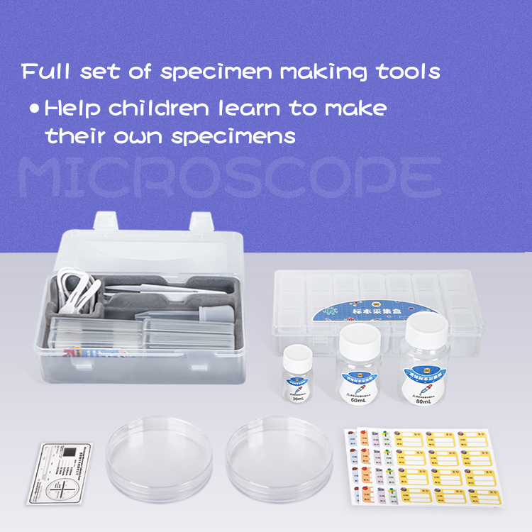 Beaverlab 2021 ChildrenS 60X 200X 400X Student Experiment Steam Learning Children Stem Learning Toys Kids Microscope