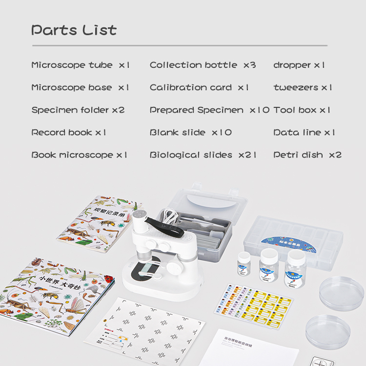 Beaverlab 2021 ChildrenS 60X 200X 400X Student Experiment Steam Learning Children Stem Learning Toys Kids Microscope