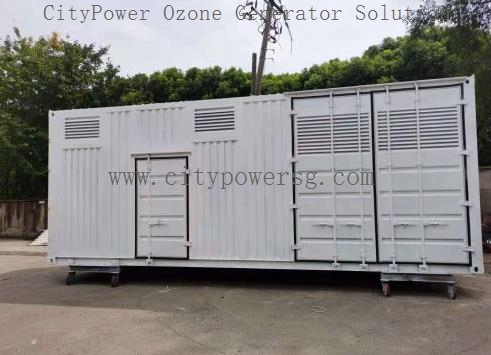 Containerized skid mounted Ozone Generator System for Industrylargescale ozonators and ozone generators output 1kghr